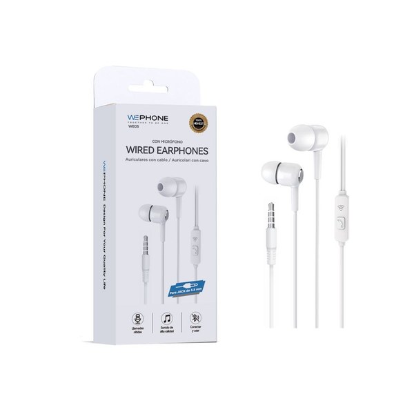 Wephone We05 Auriculares Dc3.5 Blanco
