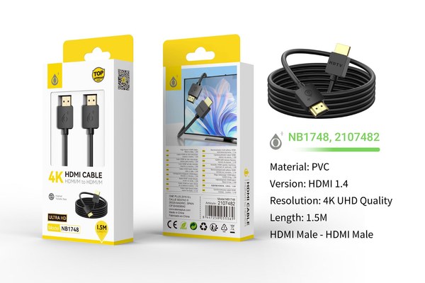 One Plus 2107482 Nb1748 Cable HDMI 4K 1080P 1.5M