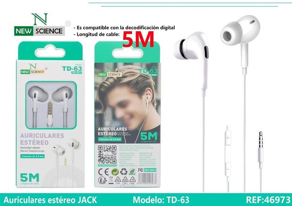 New Science Td-63 Auriculares