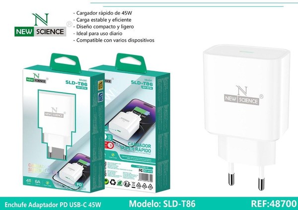 New Science Sld-T86 Adaptador Type-C 45W