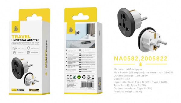 One Plus 2005822 Na0582 Adaptador Enchufe Universal