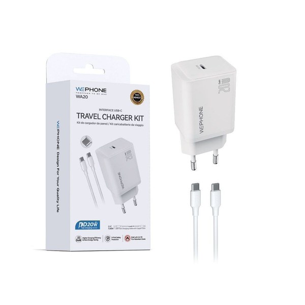 Wephone Wa20 Cargador Con Cable Type-C Pd20W