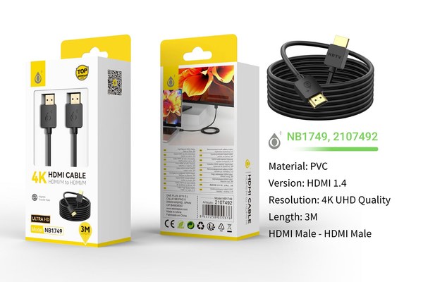 One Plus 2107492 Nb1749 Cable De HDMI 4K 1080P