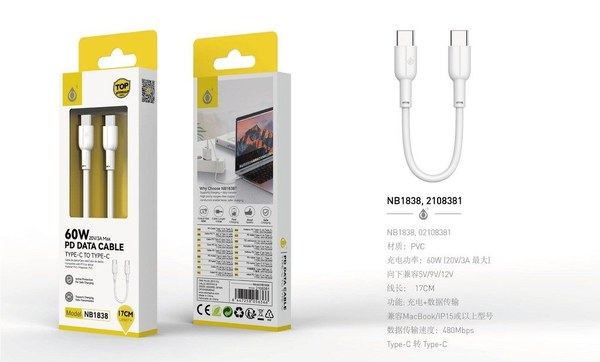 One Plus 2108381 Nb1838 Cable Mini Type-C A Type-C