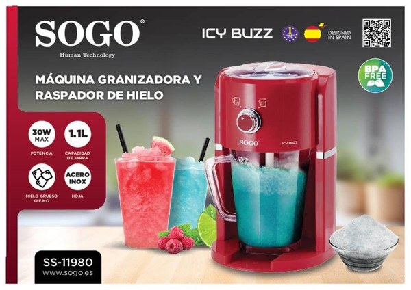 Sogo Ss-11980 Maquina Granzadora Y Raspadora De Hielo