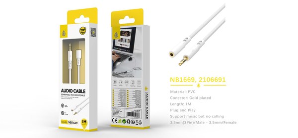 One Plus 2106691 Nb1669 Cable Audio 3.5Mm M-H
