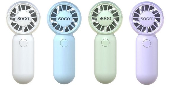 Sogo Ss-21145-Bl Mini Ventilador 500Mah Carga Rapida