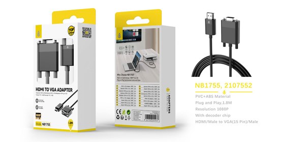 One Plus 2107552 Nb1755 Cable Adaptador HDMI A Vga