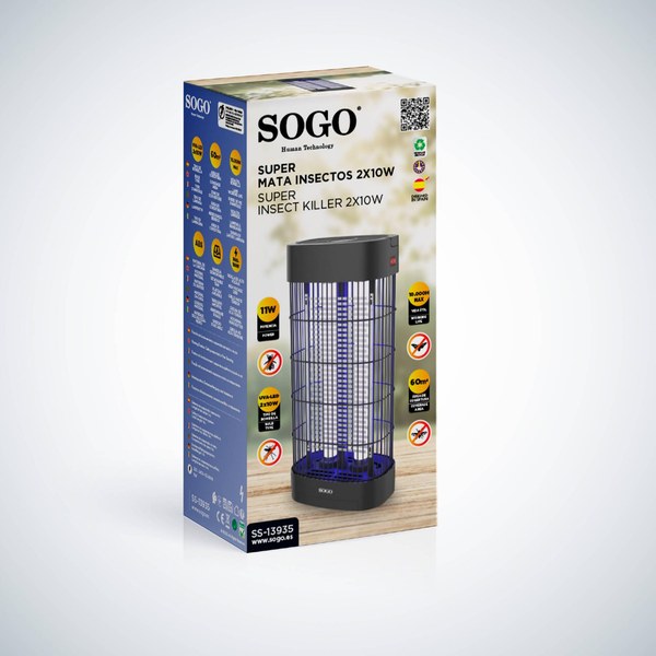 Sogo Ss-13935 Mata Insectos Electrico 2 Tubos LED