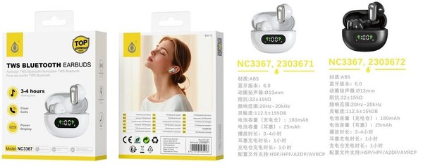 One Plus 2303671 Nc3367 Auriculares Tws BT 6.0