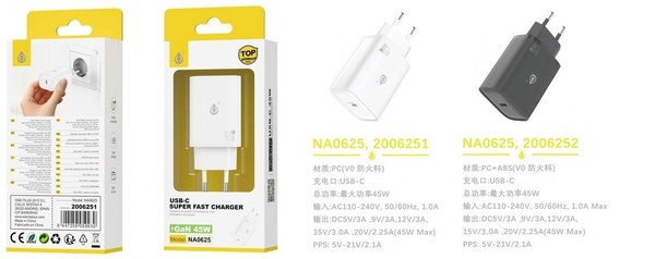One Plus 2006251 Na0625 Adaptador Type-C 45W