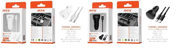 Mtk 0055921 Ta0592 Cargador Coche 1 USB-C