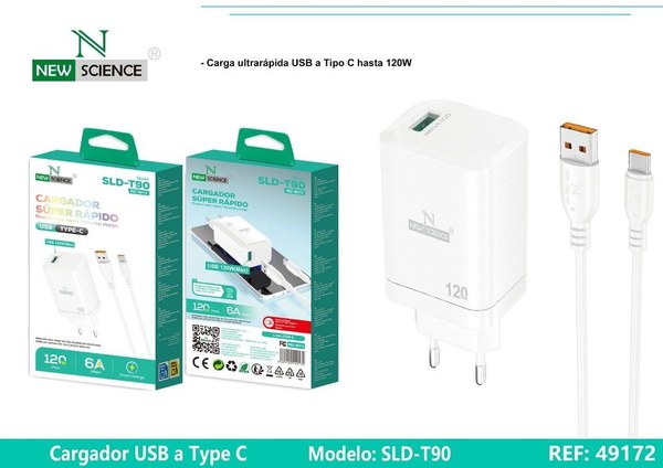 New Science Sld-T90 Cargador Type-C