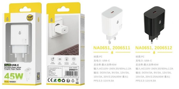 One Plus 2006511 Na0651 Bl 45W Cargador De Red Rapida Jorwin