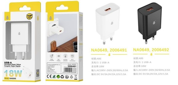 One Plus 2006491 Na0649 Bl Cargador De Red Rapida 1Puerto Us