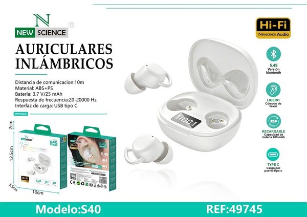Ew Science 49745 S40 Auriculares Inalambricos