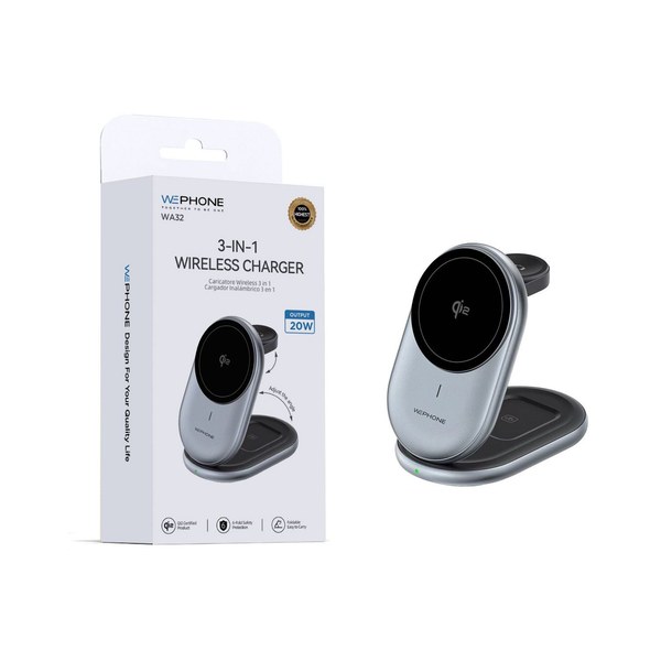 Wephone Wa32 Estacion De Carga Inalambrico 3En1 15W
