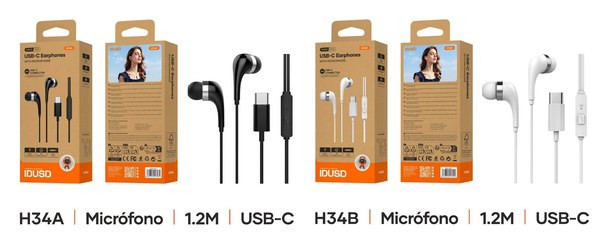 Idusd H34A Auriculares USB-C Digital Estereo