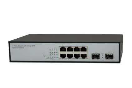 Switch 8P DIGITUS 10/100/1000+2xSFP Met lico