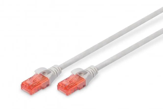RED Latiguillo Cat6 UTP 1,0m Gris Digitus
