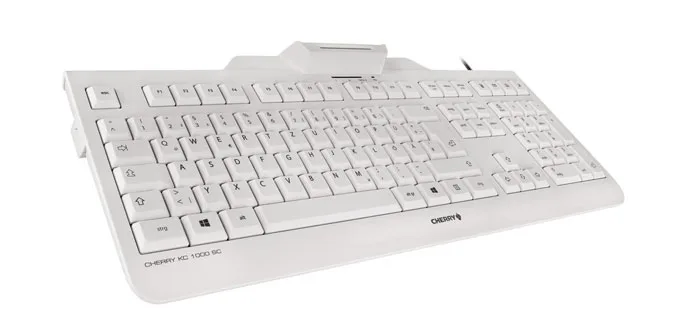 TEC. Cherry KC 1000 SC Blanco+Lector CHIP/DNI