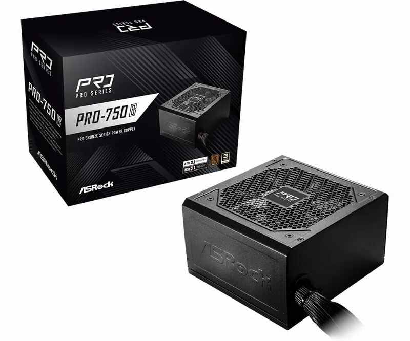 FUENTE ATX 750W Asrock Pro 750B 80+ Bronze