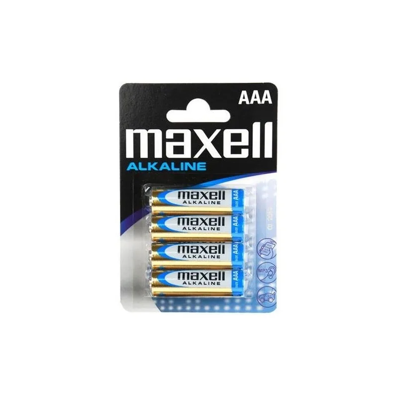 Pilas MAXELL LR03 AAA Alcalina pack 4