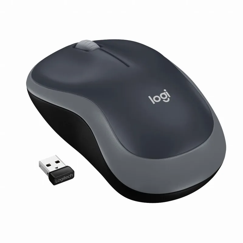 Raton LOGITECH Cordless M185 USB Negro-Grey