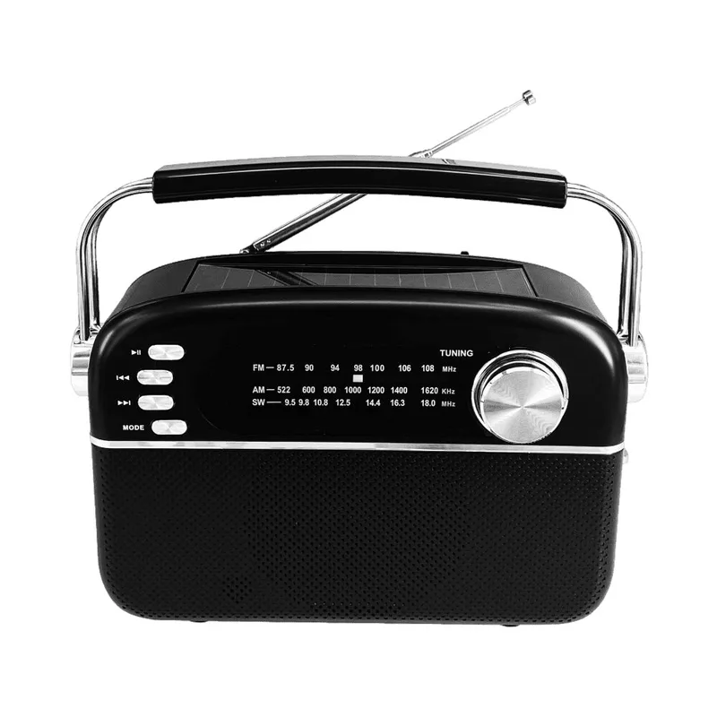Electro. Radio Manta Bateria + Panel Solar