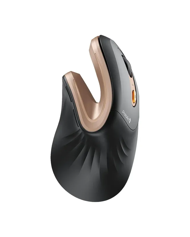 Raton Protoarc Bluetooth Vertical Rec.Negro Dorado