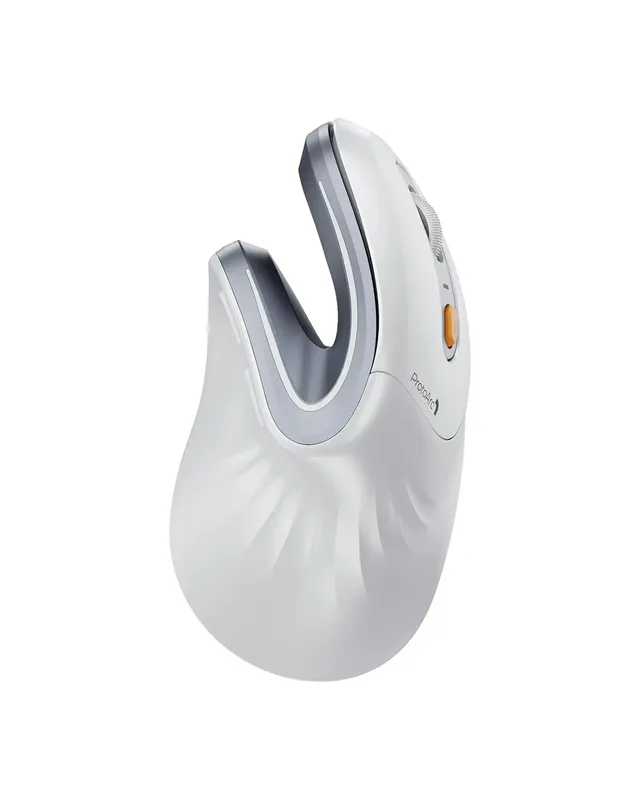Raton Protoarc Bluetooth Vertical Recarg. Blanco