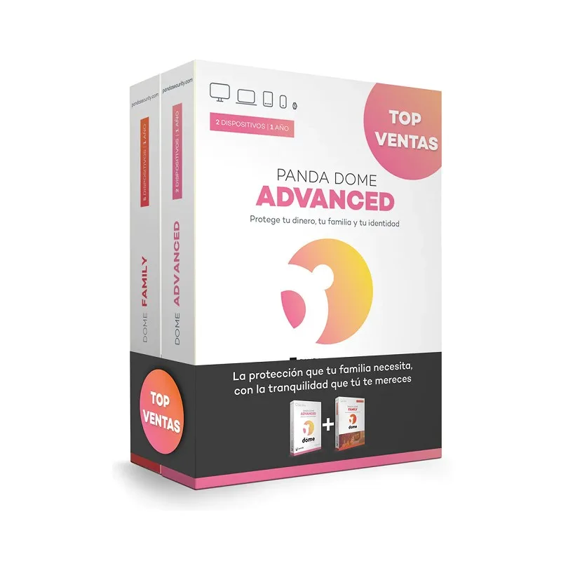 SOFT. Antivirus PANDA Dome Adv 1a¤o 2xLic +Family
