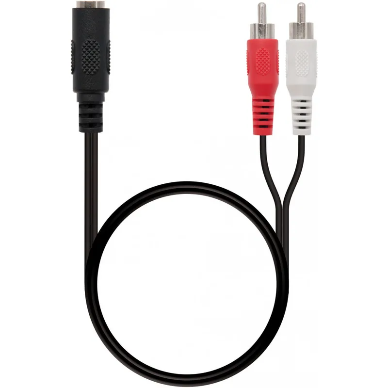 Cable Audio Minijack 3,5/H-2xRCA/M 1,5mts