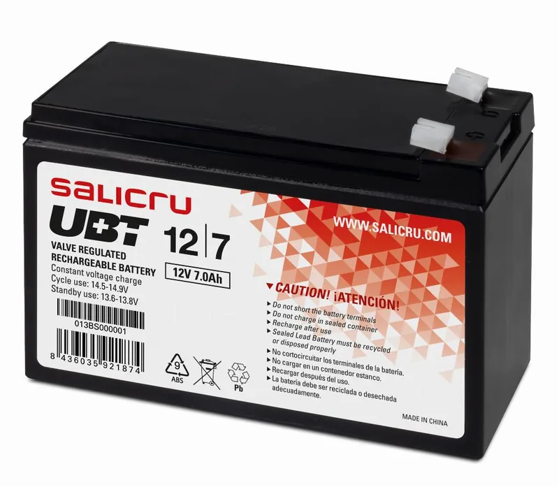 SAI Acc. Salicru Bateria de 7ah UBT 12/7