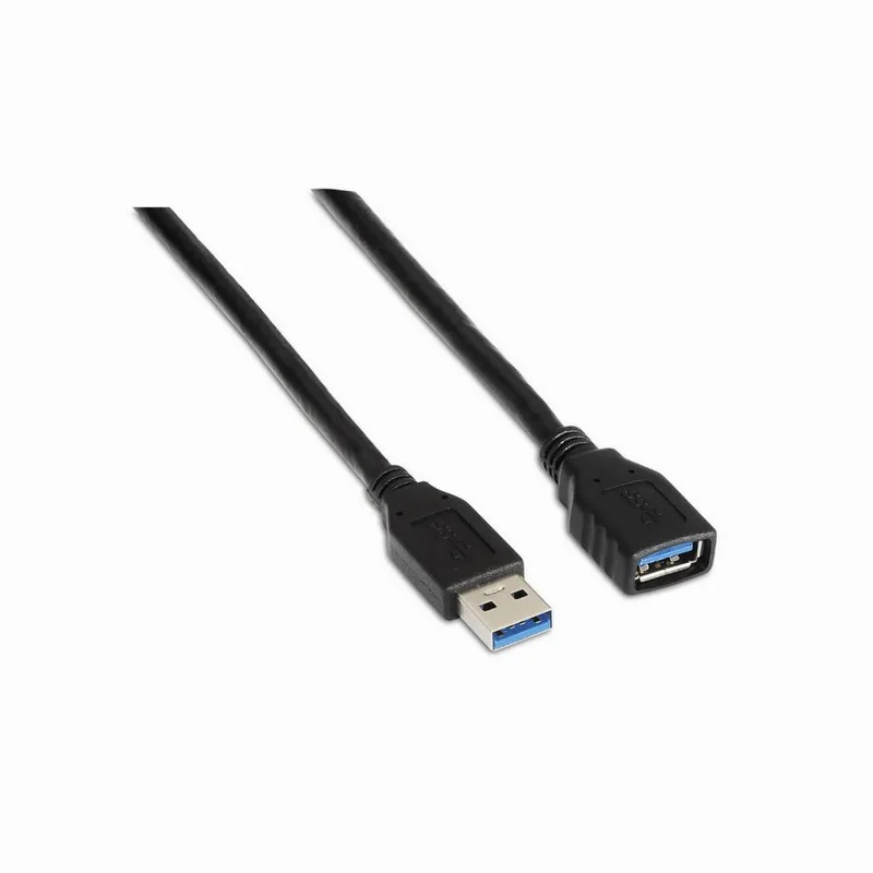 Cable USB 3.0 A/M-A/H Extensor negro 1,0m Aisens