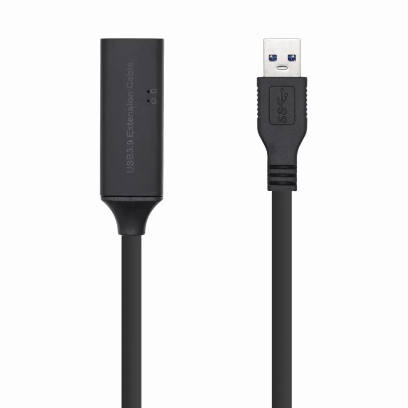 Cable USB 3.0 A/M-A/H Extensor negro 5,0m Aisens