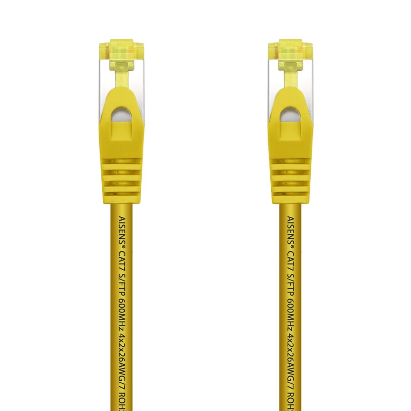 RED Latiguillo Cat7 S-FTP 0,25m Amarillo Aisens