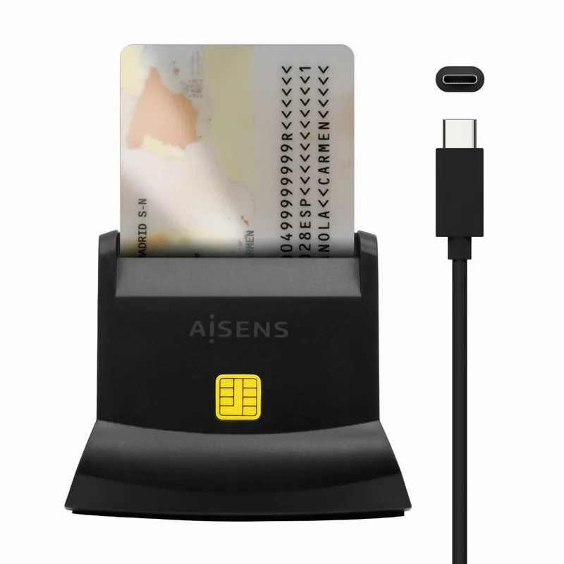 Mem. Lector Ext. Aisens SN04 USBC DNI+Sim+SD+Micro